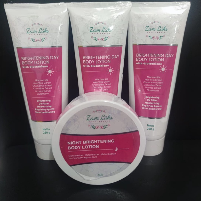 HB ZAMLUKS kemasan terbaru BPOM/ Hand body siang & malam