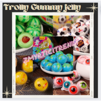 

(VERSI ASLI HALAL 100%) Trolli Gummy Jelly Halal Jelly Gummy Korea Viral | Permen halal trolli gummy isi selai / permen viral halal bukan permen karet