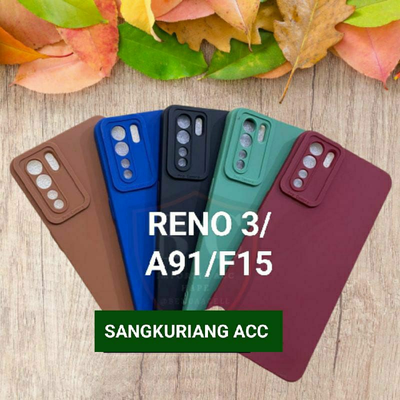 Softcase/Slicon pro Camera OPPO RENO 3/A91/F15 SLICON MACARON PRO CAMERA OPPO