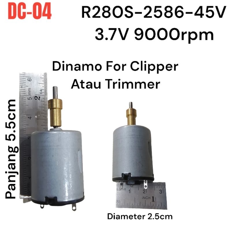 DC-04  Dinamo Mesin Cukur Rambut Hair Trimmer / Spare Part Suku Cadang Motor