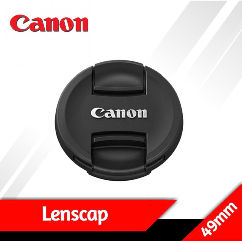 Lens Cap Lenscap Canon 49mm Model Ori 49 mm tutup depan lensa fix 50mm STM kamera Front cover Eos M 