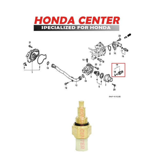 switch otomatis fan sensor kipas switch thermo accord prestige 1986 1987 1988 1989 accord maestro 1990 1991 1992 1993 accord cielo non vtec 1994 37773-PT0-004