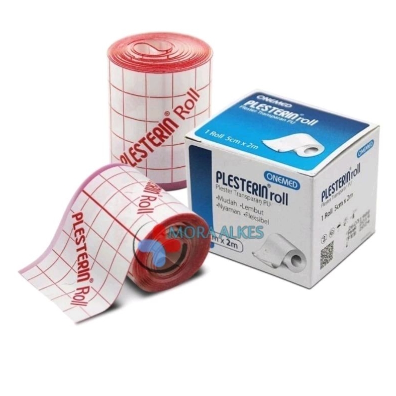 Plesterin Roll PU 5cm × 2m Plester Luka Plester Transparan Anti Air