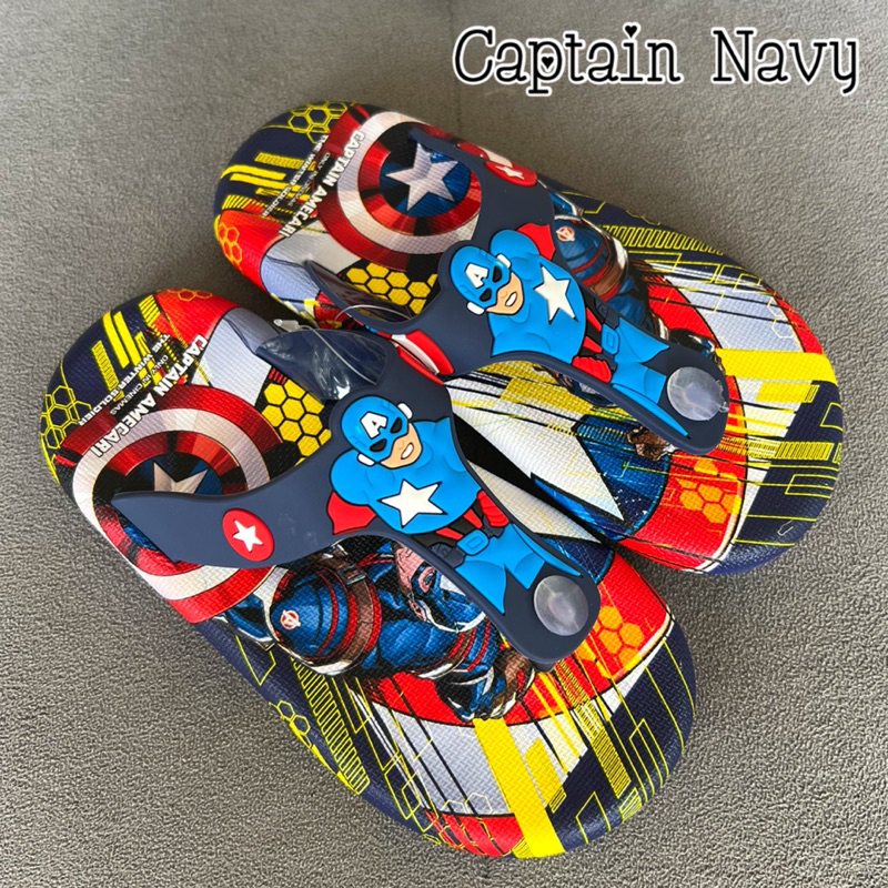 SANDAL SLOP ANAK IMPORT KARET CAPTAIN AMERICA