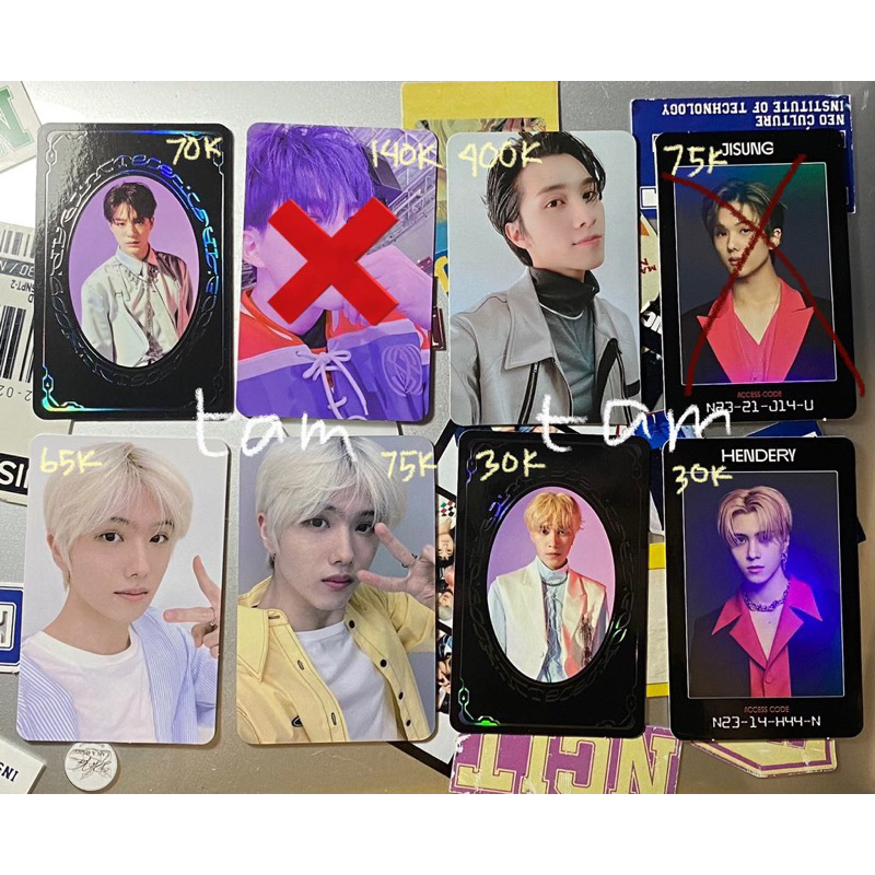 photocard nct official jisung jeno jaemin hendery chenle id reso pob ygm smstore mixtape digipack be