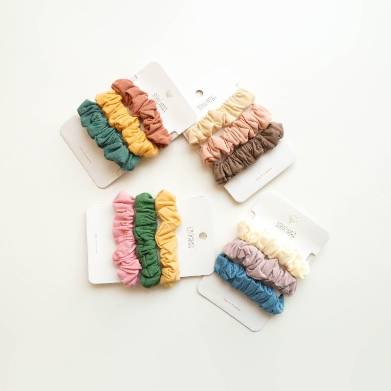 BOHOPANNA - SCRUNCHIES SET ISI 3 PCS - PITA ANAK - PITA BAYI - IKAT RAMBUT ANAK