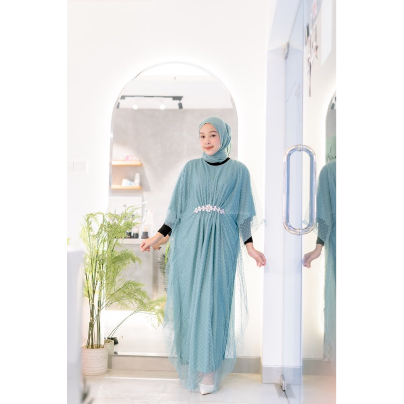 Nayla Kaftan Swarov| Kaftan Wanita Kondangan | Kaftan Mewah | Kaftan Jumbo | Kaftan Premium |