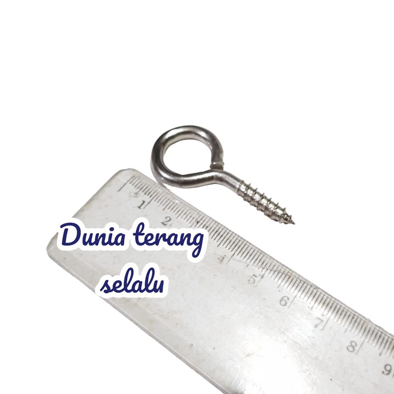 Skrup Mata Tutup WERKLINE no 14 - Skrup Tutup - Gantolan Tutup - Screw Eyes no14 WL