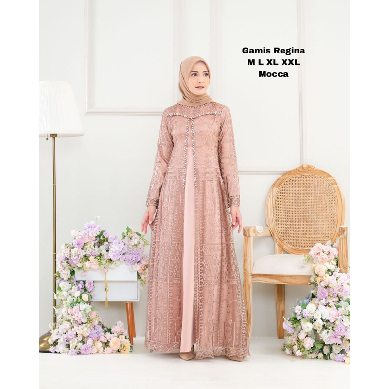 GAMIS  REGINA PAYET MEWAH/ GAMIS TERBARU/ GAMIS PESTA/ GAMIS KONDANGAN/ GAMIS MEWAH/ GAMIS TILE/ GAMIS BRUKAT/ GAMIS BROKAT/ DRESS KONDANGAN/ KEBAYA MODERN/ BAJU PESTA WANITA MUSLIM/ BAJU KONDANGAN WANITA/ GAMIS PESTA TERBARU/ GAMIS BRUKAT TERBARU