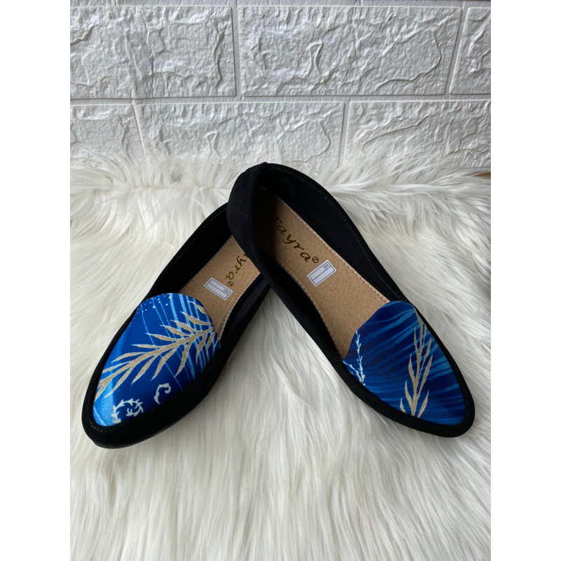 Sepatu Balet Wanita Kerja Santai Simple Motif Random Flatshoes Murah Promo Big Sale bisa COD