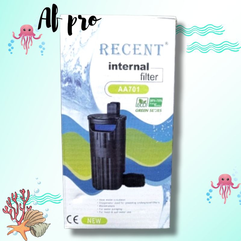 Pompa Aquarium Toples Internal filter RECENT AA 701 LOW WATER