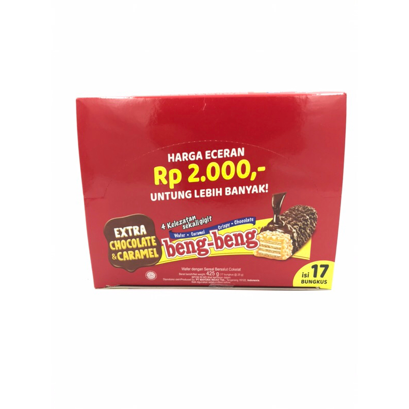 

Beng Beng WaferCaramelCrispyChocholate 17bks 25g