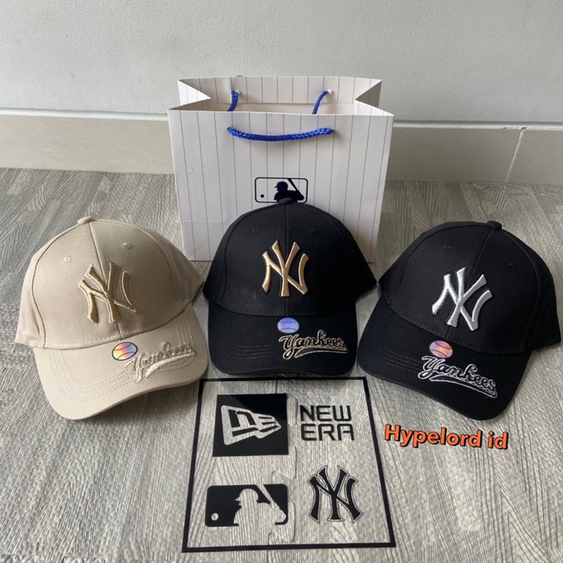 Topi Ny Newyork Cap Yankess Font / Topi baseball Free Paperbag