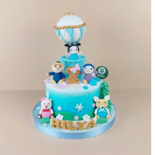 

PORORO UK 15CM / KUE ULANG TAHUN