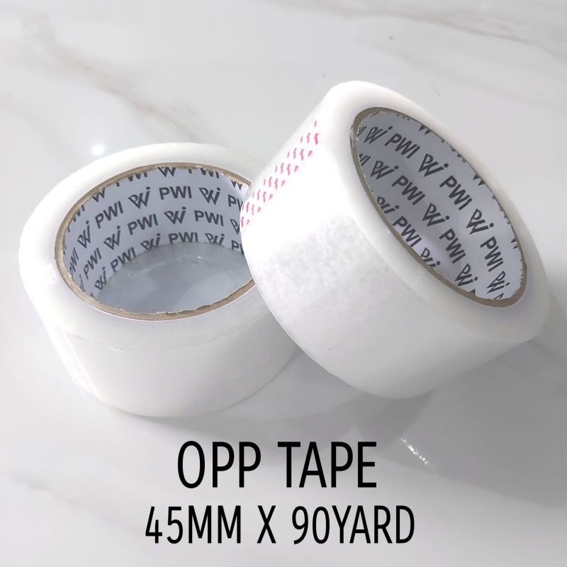 

Selotip Lakban bening 90 yard OPP 45mm x 90 yard Isolasi bening 90 yard