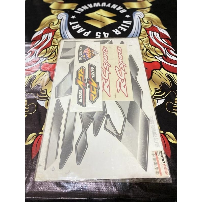 striping suzuki RGV RG sports malaysia hitam black