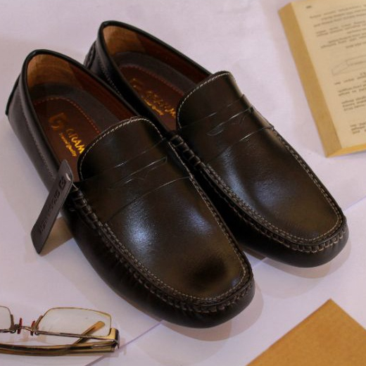 Sepatu Casual Pria Kulit Pullup Asli Premium Sepatu Loafer Outsol Tanam Grammer