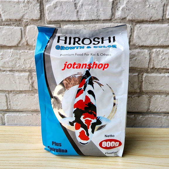 HIROSHI GROWTH &amp; COLOR 800gr Pakan Ikan Makanan Pelet pellet Floating 800 Gram