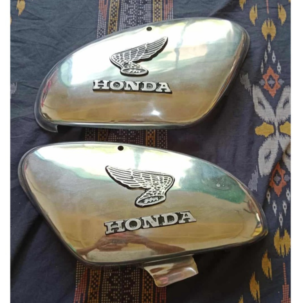 Box Aki C70 Wadah Tempat Rumah Cover Bok Aki Honda C70 Bahan Almunium 1Set Kanan Kiri