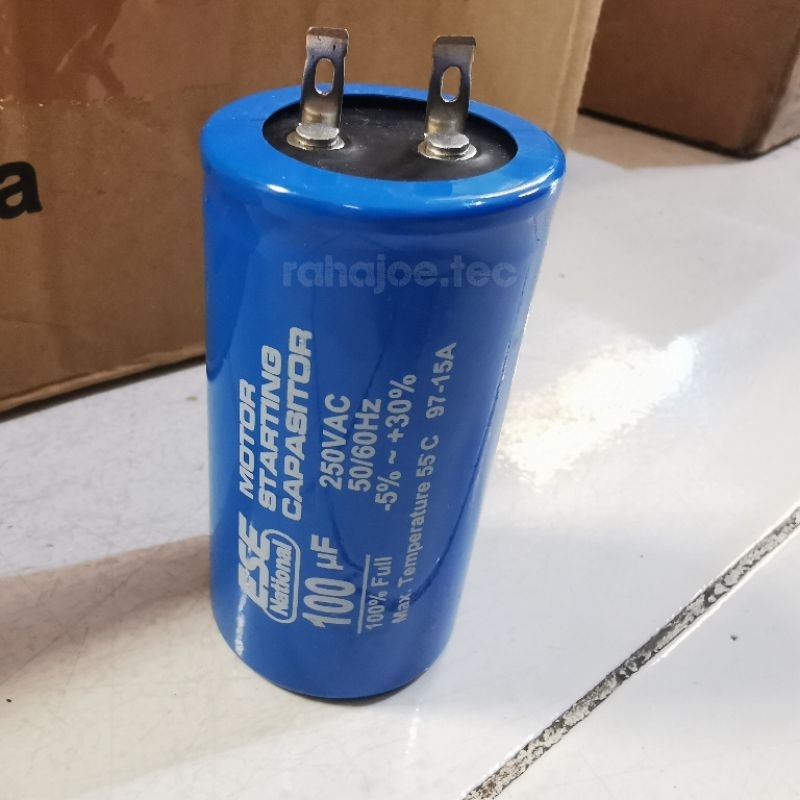 Motor Starting Capasitor 100uF Kapasitor Dinamo Pompa 100 uF