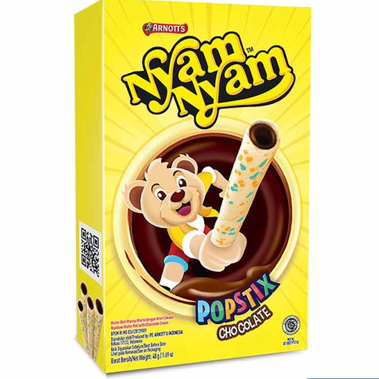 NYAM NYAM POPSTIX CHOCOLATE 48 GR