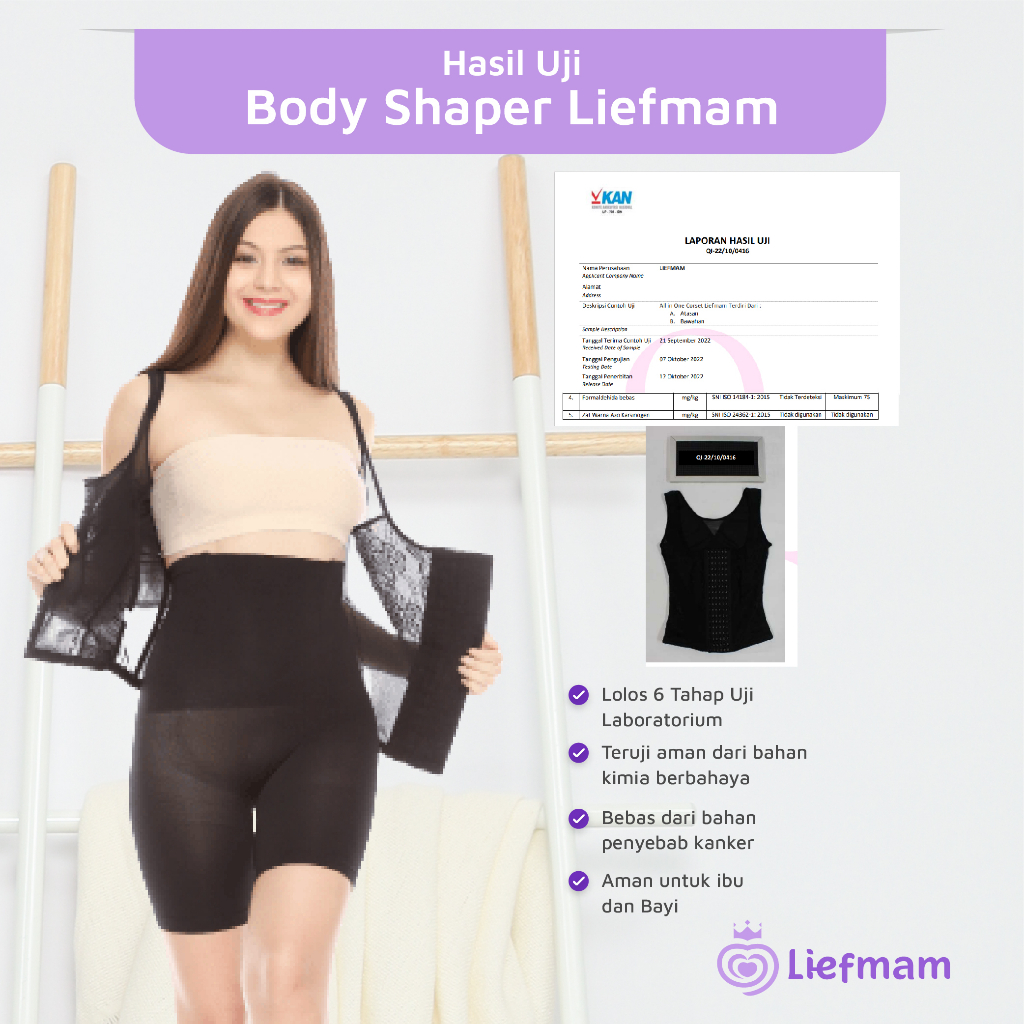 [M-5XL] Body Shaper Liefmam (Zaraya) Original - Korset Tanktop Pengencang Payudara &amp; Pengecil Perut