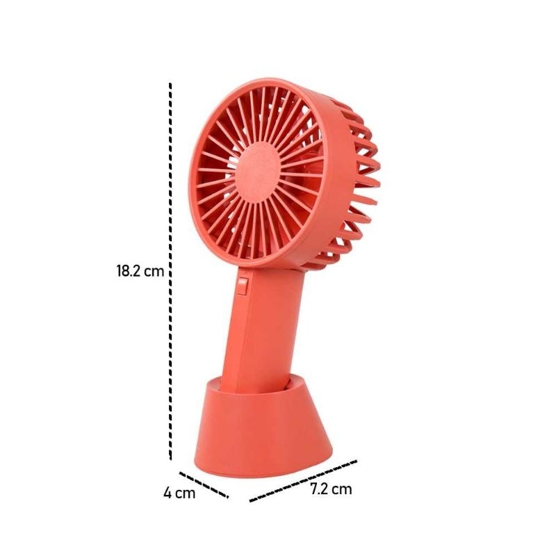 VH Kipas Angin Handheld Base Portable Fan - F03 Merah