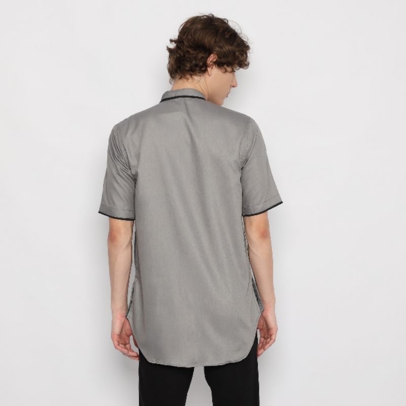 Koko Kurta Pria Zayn Dewasa Polos Lengan Pendek Toyobo Al Muslim