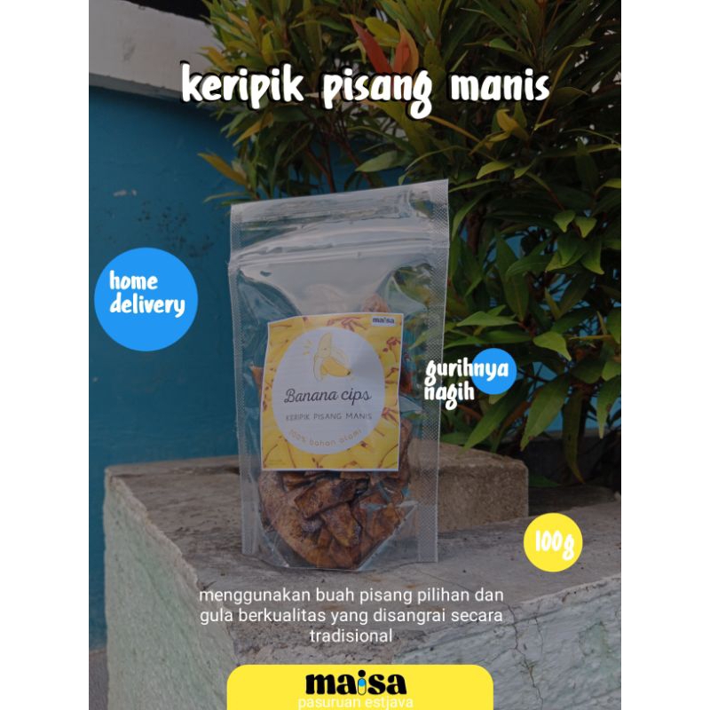 

banana chips (keripik pisang manis)