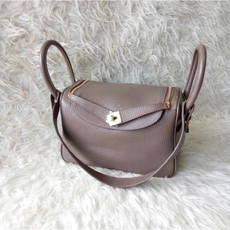 Tas Lindy medium 26cm kulit asli