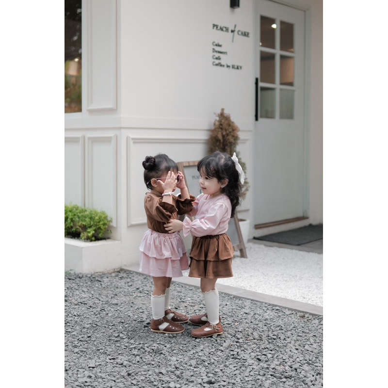 MARSHMALLOW Set Kids Embassy 6bln-3thn / Setelan Rok Anak