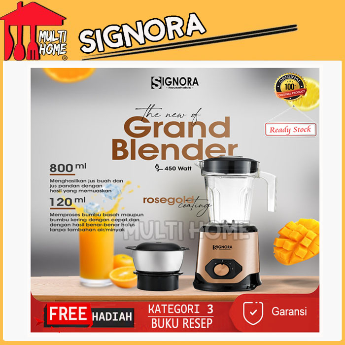 Signora Blender Rose Gold - Grand Blender Signora Serbaguna Original