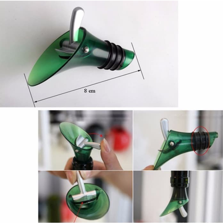 Corong Tuang Wine Bottle Plug Alat Tuang Botol Anggur dengan Plug Penutup