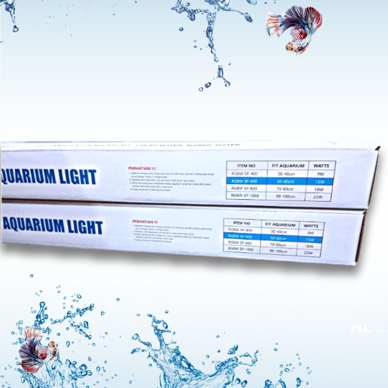 Lampu led aquarium aquascape YUKARI RGBW SP 600