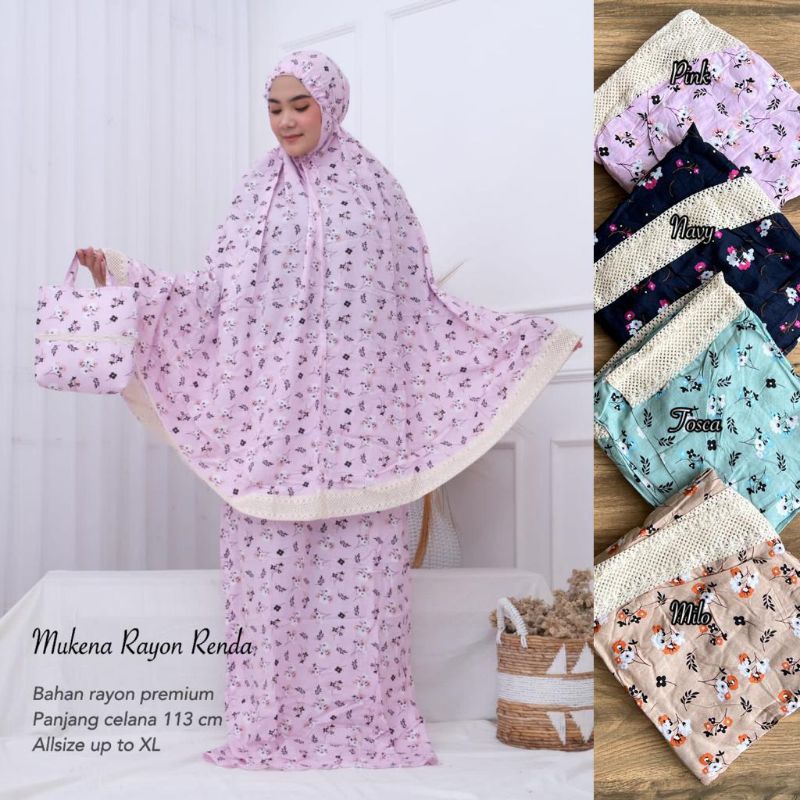 Mukena Renda Katun Rayon 3 //JF1052