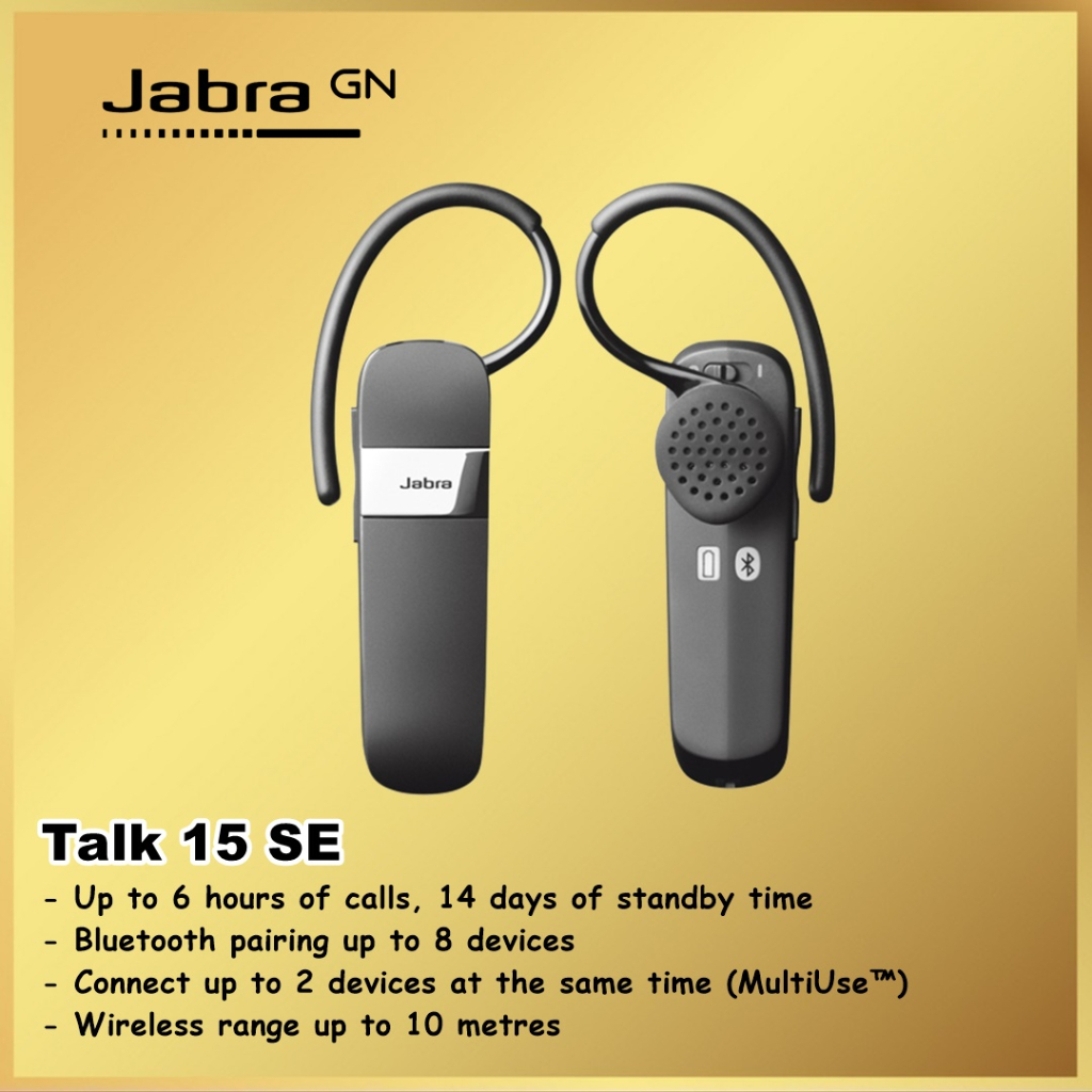 Jabra Jabra Talk 15 SE Mono Bluetooth Headphones Headset Talk15