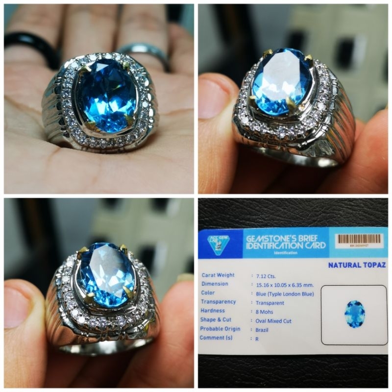 CINCIN BATU PERMATA NATURAL THOPAZ MEMO ACC LAB