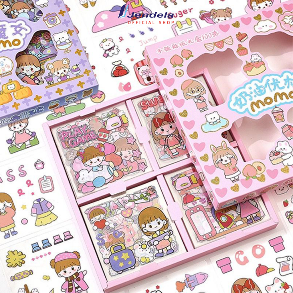 

Sticker Pet Motif Kartun Lucu Anti Air Scrapbook Stiker Tumbler DIY