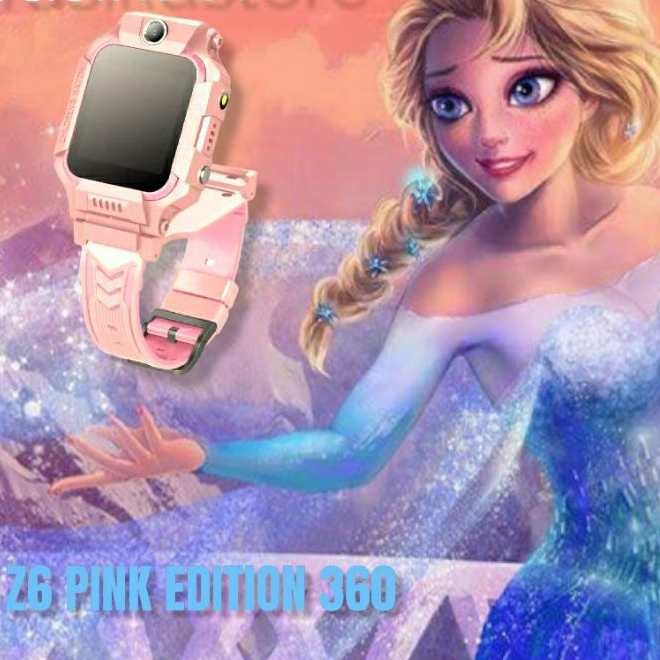Jam Tangan Anak Pintar AIMO FROZEN IMOO Emo Z6 SMART WATCH DUAL CAMERA ANTI AIR ROTASI 360 Q19 UNGU 