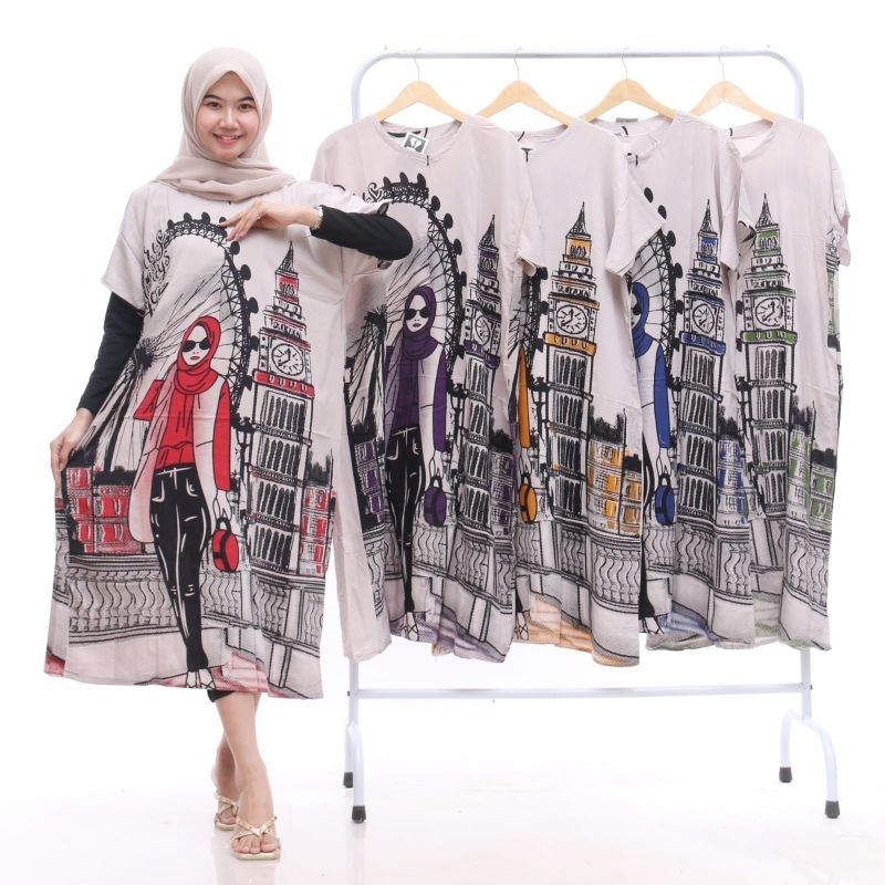 TERBARU!!!! DASTER ANDIN ARAB EMBLEM SOFI DORA//RAYON SUPER GRED A/DASTER