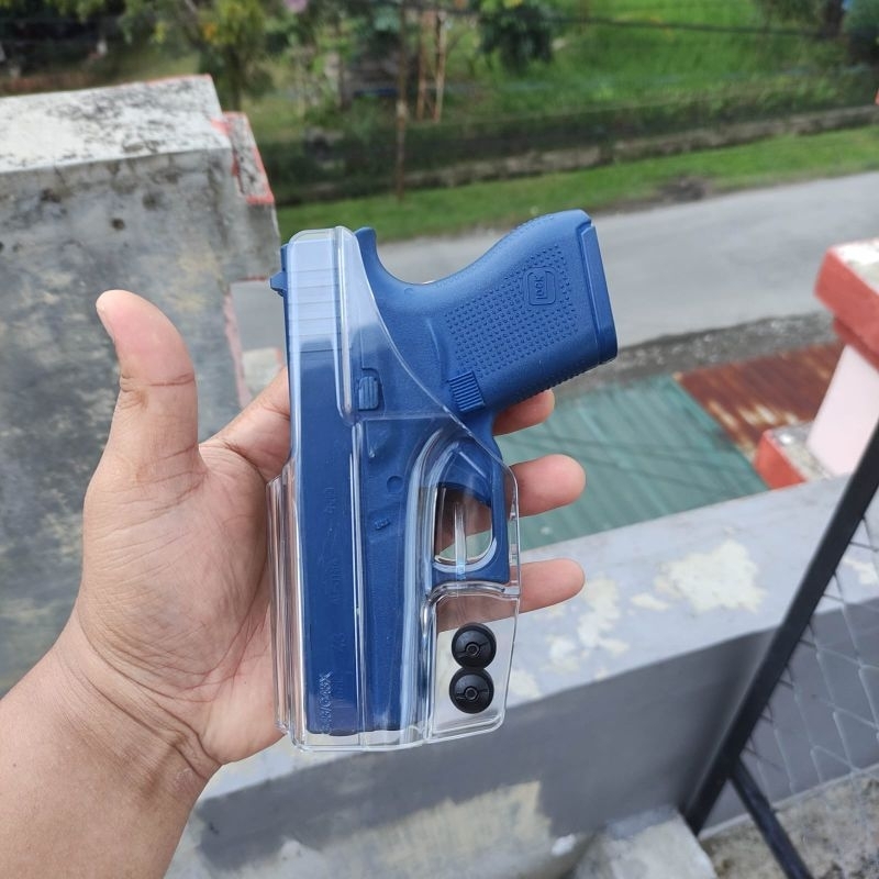 Kydex Holster GL43 Fit G43X IWB Selip Pinggang Transparan UltiClip