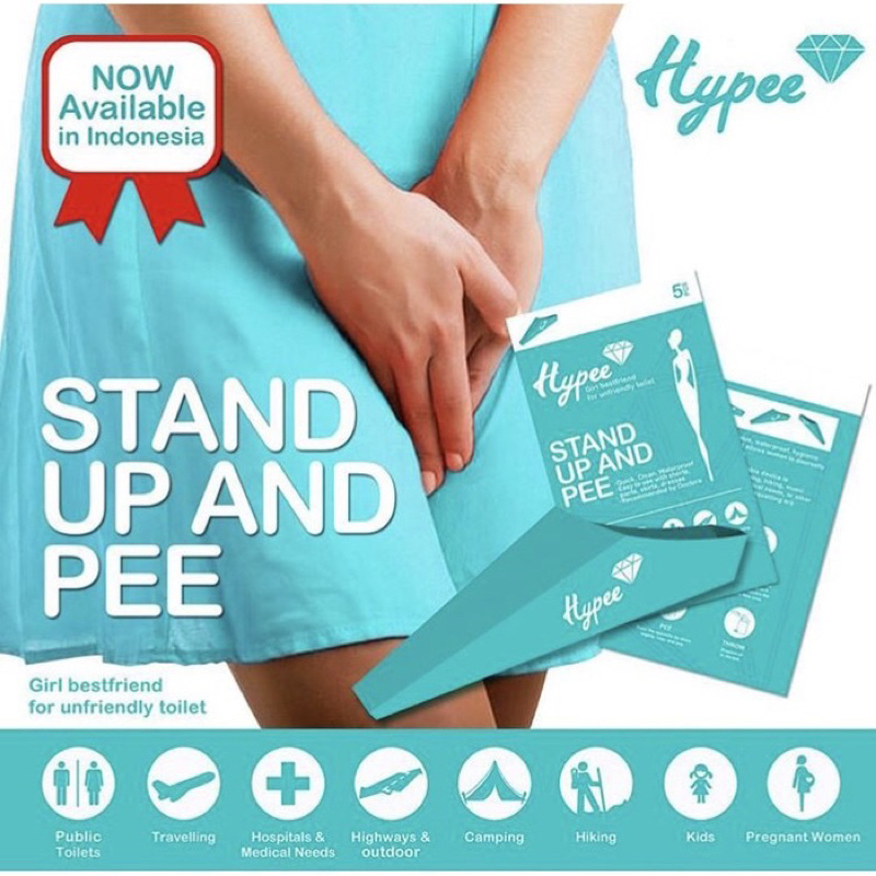 Hypee Stand Up Pee isi 5 Pcs Corong Pipis