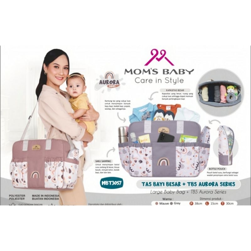 Moms Baby Tas Bayi Besar + TBS Aurora Series