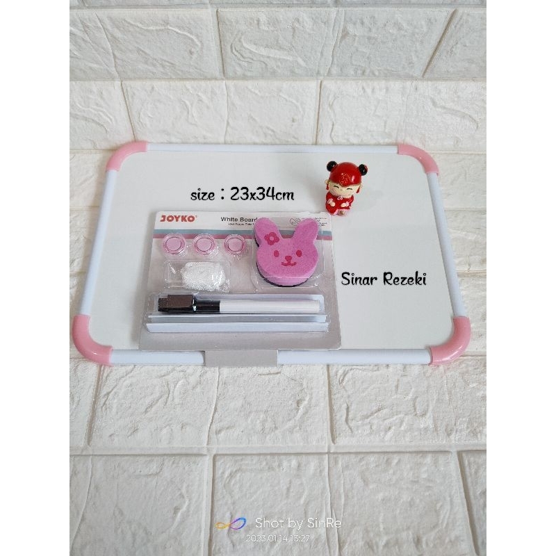 

1 set!! Papan tulis set joyko/whiteboard set/papan tulis joyko set murah