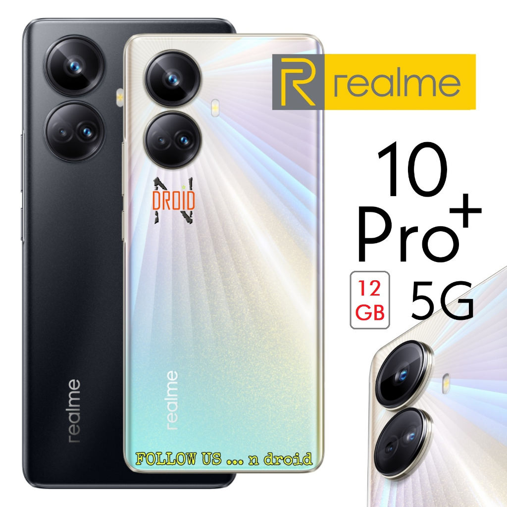 REALME 10 PRO+ 5G 12/256 - GARANSI RESMI - HP REALME 10 PRO + RAM 12GB