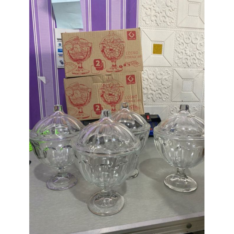 Toples kaca set 4 kimglass