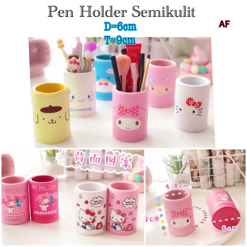 

Pen holder semikulit tempat serbaguna