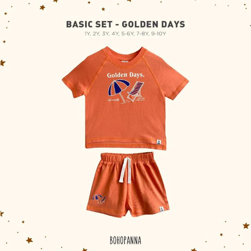 Bohopanna Basic Set Overtee Set - Pakaian set anak unisex