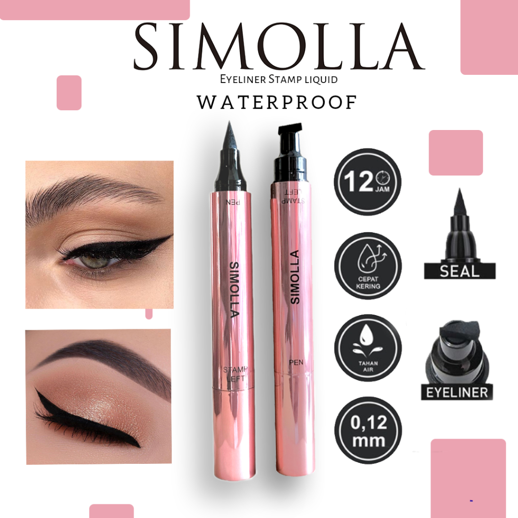 Eyeliner stamp by SIMOLLA 2in1 Waterproof high quality Premium Eyeliner