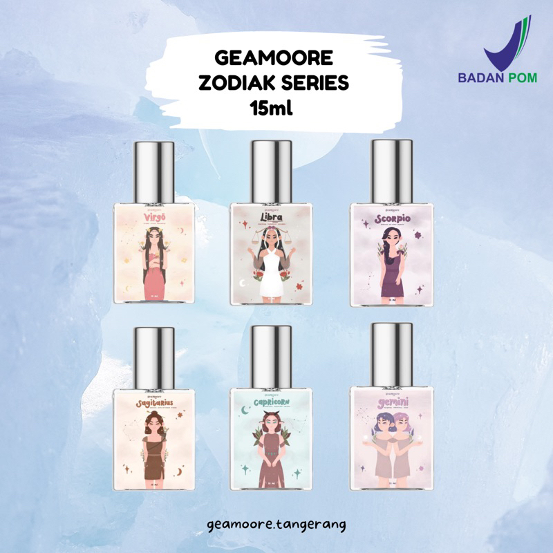 (BPOM) GEAMOORE ZODIAC SERIES PERFUME / PARFUM ZODIAK 15ml